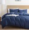 Nestl Bedding Tufted Duvet Cover Set with Quilted Down Alternative Comforter Insert